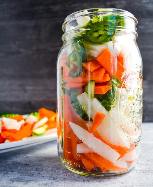 Quick Pickled Asian Vegetables