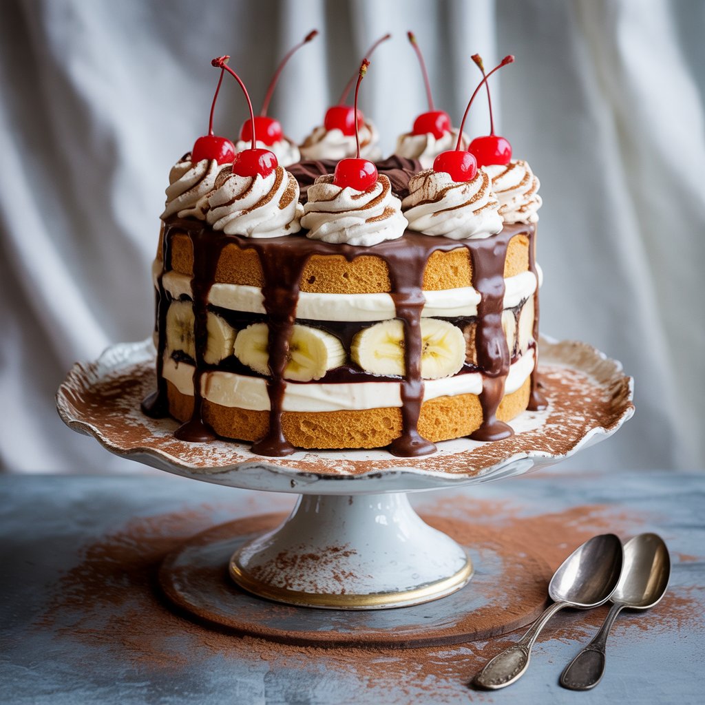 Presenting Delicious Banana Split Cake Recipe