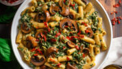 Chickpea Pasta with Roasted Vegetables